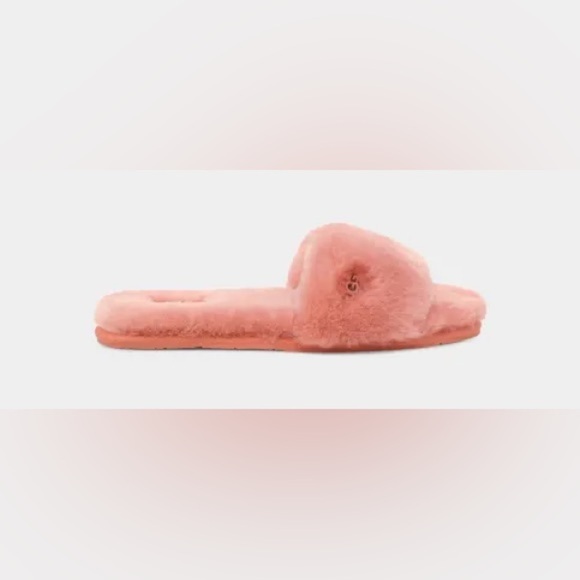 UGG | Fluff Slide II Slipper In Clay Pot Salmon Color NEW - Picture 9 of 10